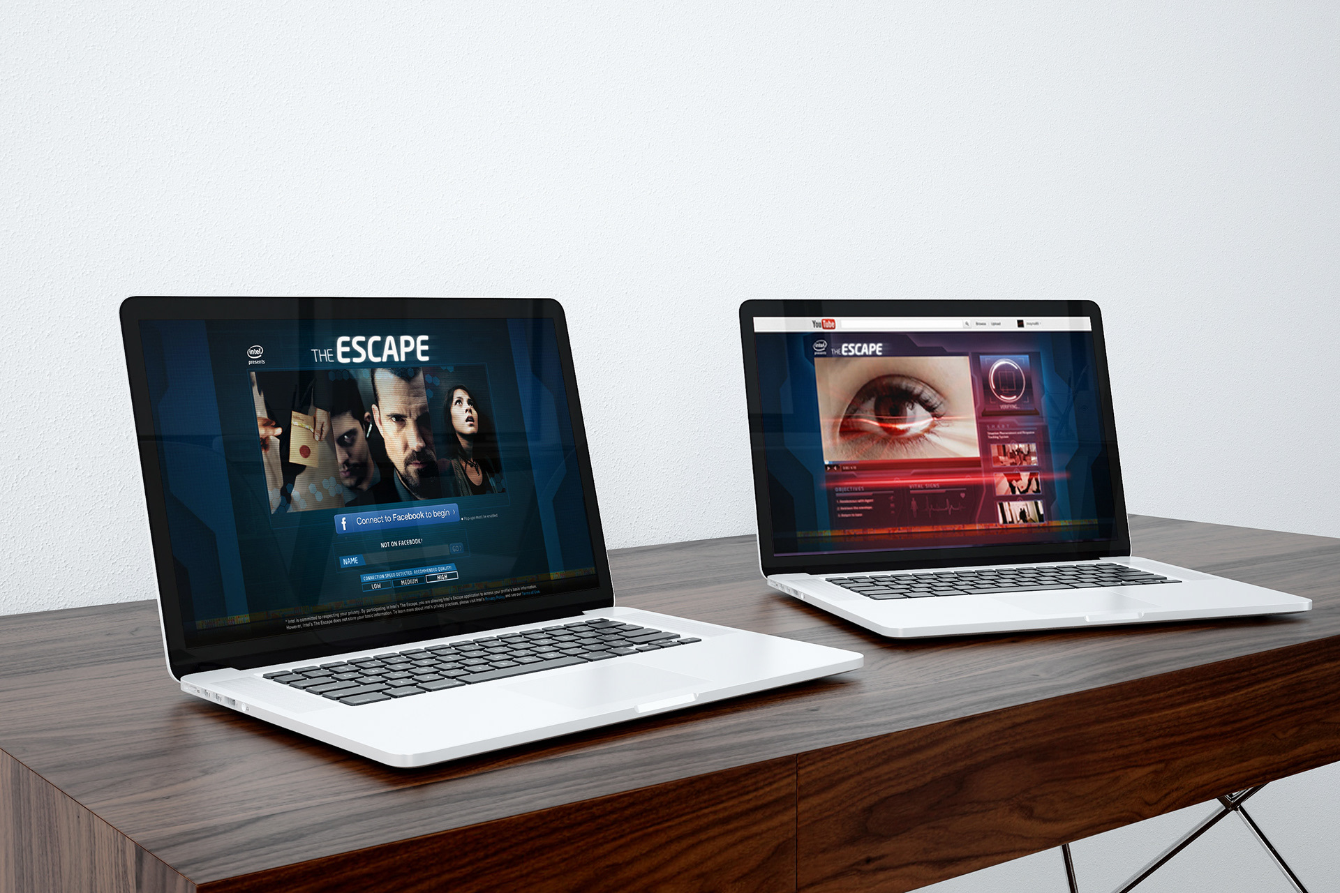 The Escape for Intel. Campaign image.