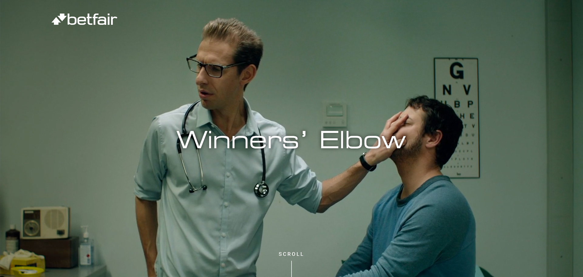 Winners' Elbow for Betfair. Campaign image.