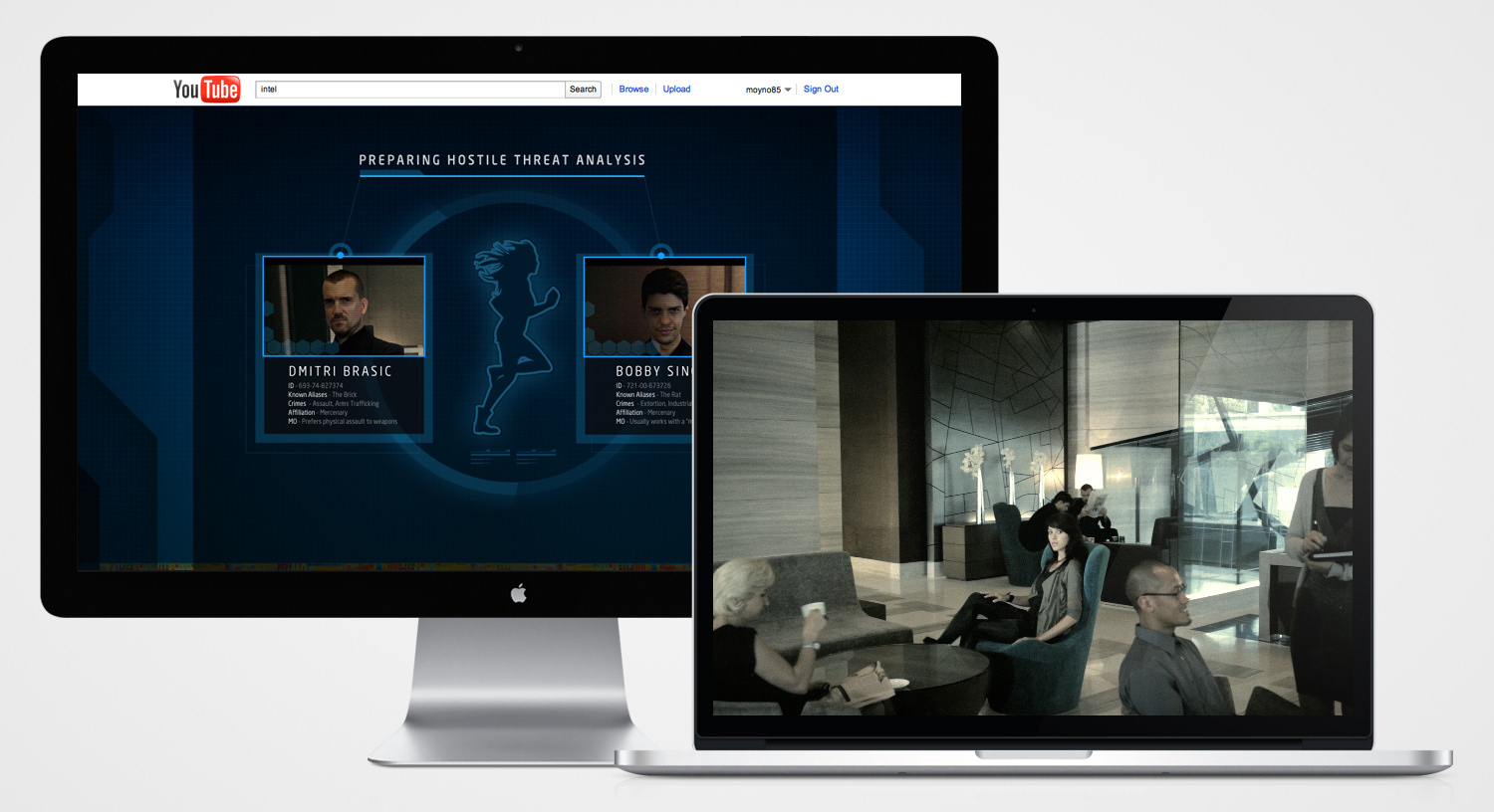 The Escape for Intel. Campaign image.