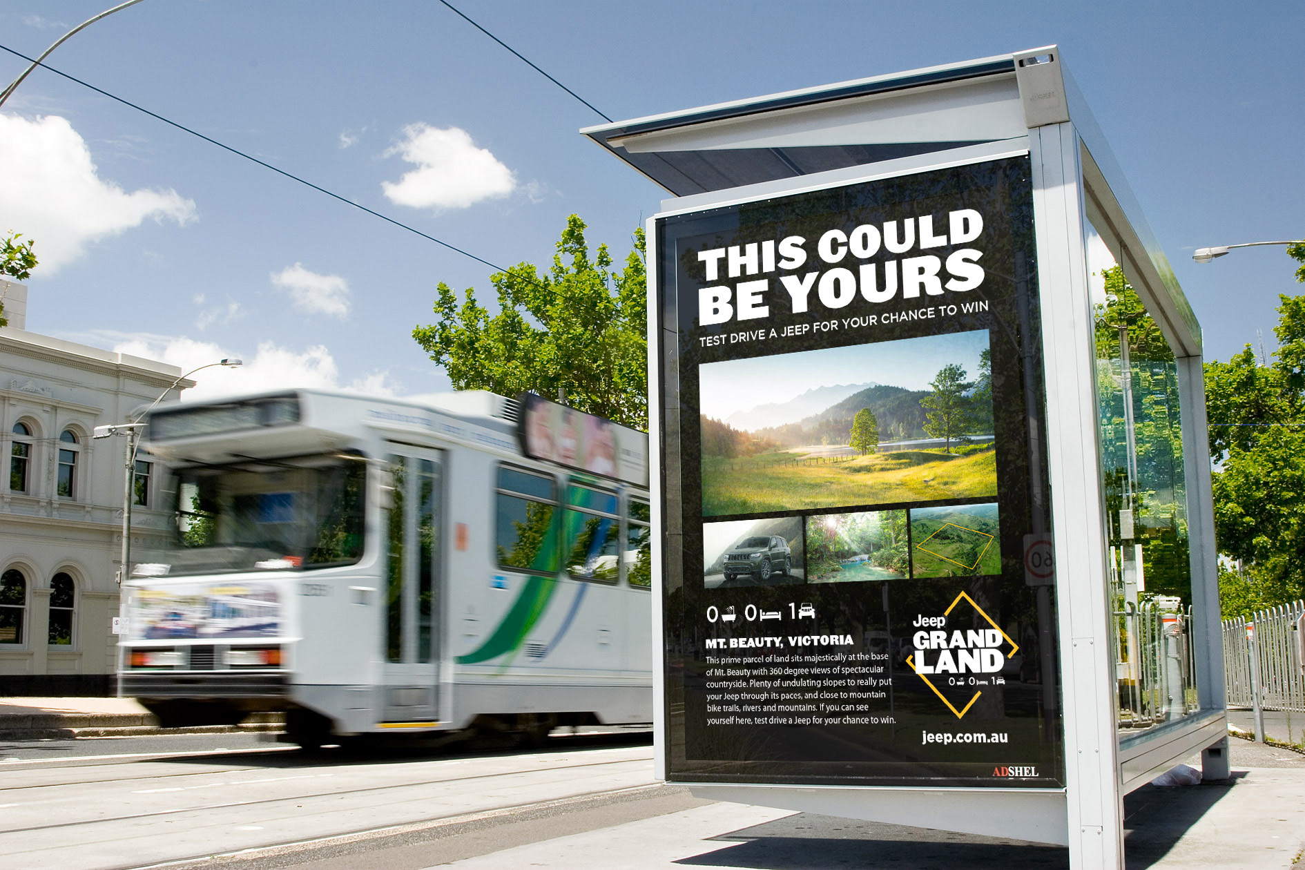 Grand Land for Jeep. Campaign image.