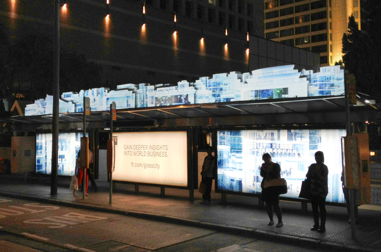 The Glass City for Financial Times. Campaign image.