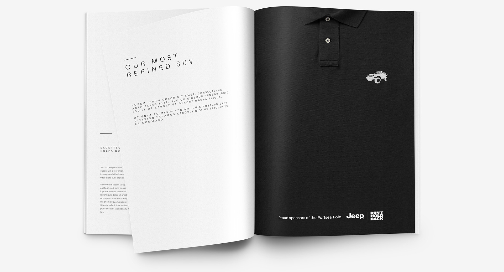 Print for Jeep. Campaign image.